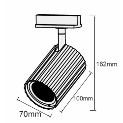 kinkiecik.pl Tokio reflektor do szyn 1F Czarny LP-787/1R BK LIGHT PRESTIGE